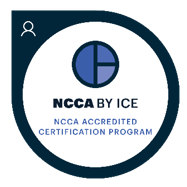 Seal badge for NCCA accreditation
